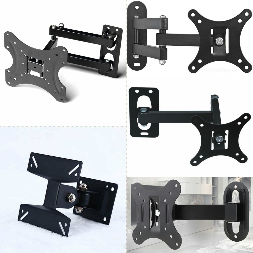 Bracket Braket Breket Holder Stand Mount Dudukan Tiang Base TV Monitor Desk Dinding Wall Tembok Adju