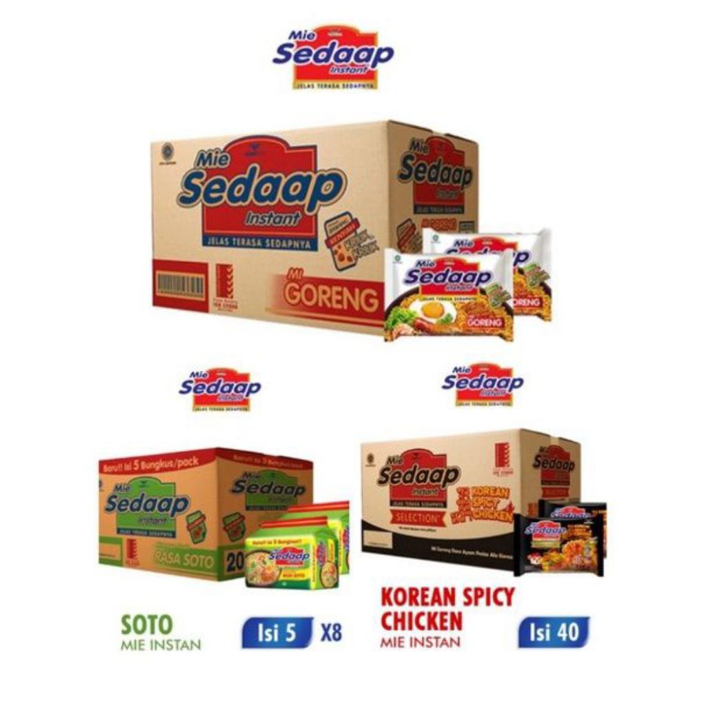 

MIE SEDAAP KUAH DAN GORENG INSTAN
