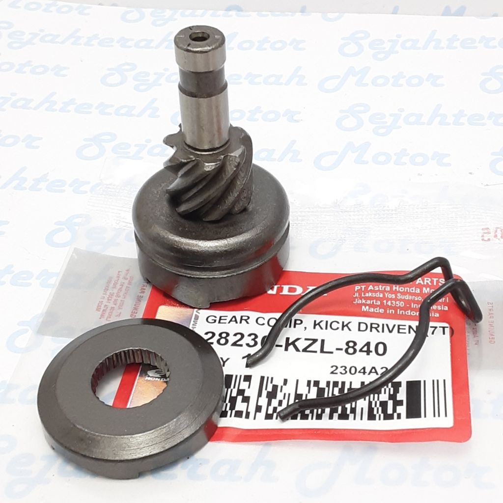 PINION GIGI SELAH SLAH SPINDLE COMP KICK DRIVEN 7T HONDA BEAT FI BEAT ESP SCOOPY FI KZL