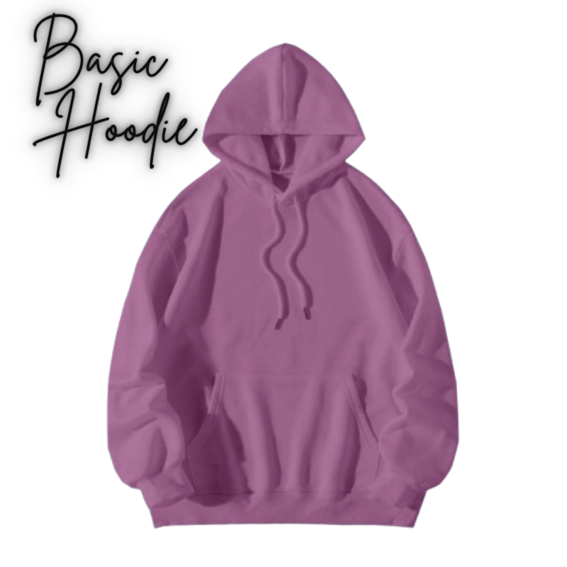 ODECU Hoodie Polos PRIA WANITA Premium Tebal Basic Jumper Sweater Tudung Warna TARO