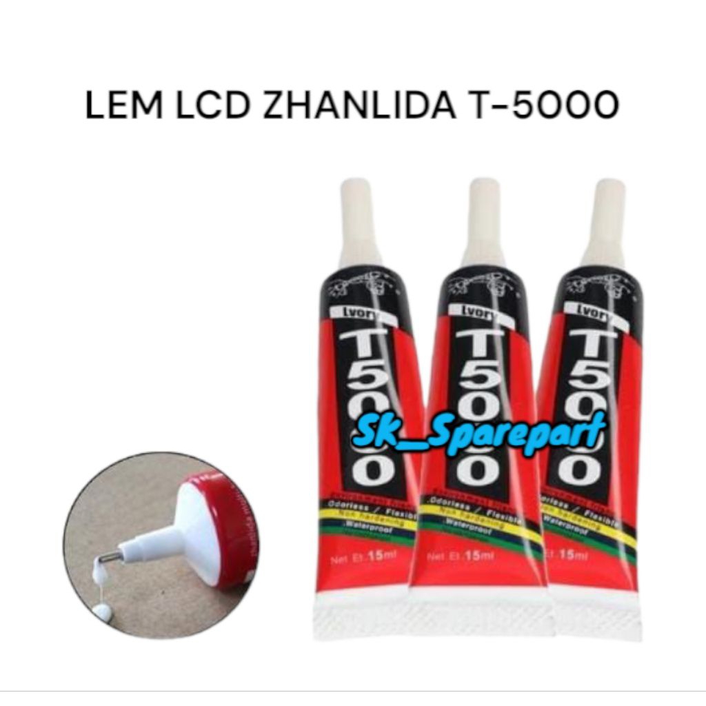 

LEM TOUCHSCREEN LCD ZHANLIDA T-5000 WHITE BERKUALITAS LEM LCD 15ML / 50ML / 110ML ORI