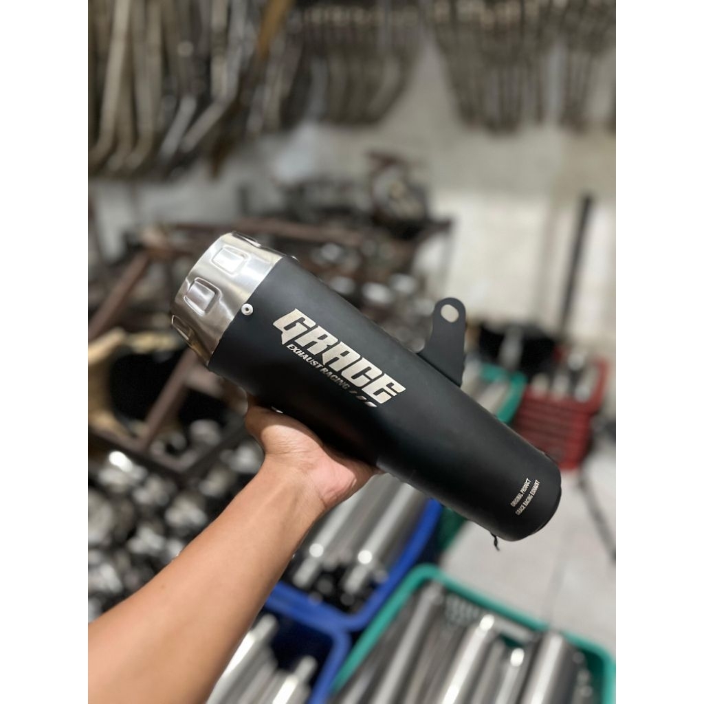 knalpot original Grace Type orca black ss