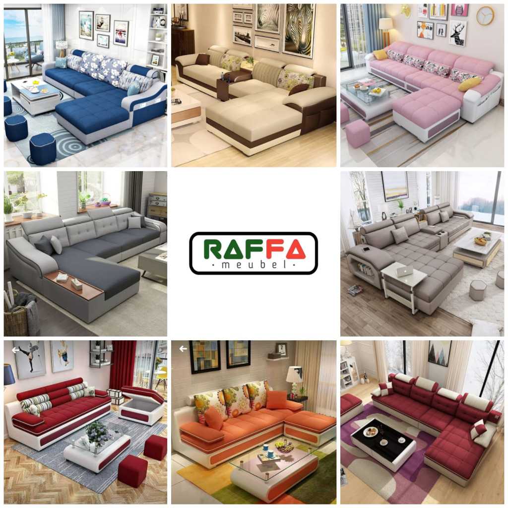 RAFFA MEUBEL - Sofa Minimalis - Sofa L - Sofa Leter L - Sofa Ruang Tamu - Sofa Minimalis Ruang Tamu