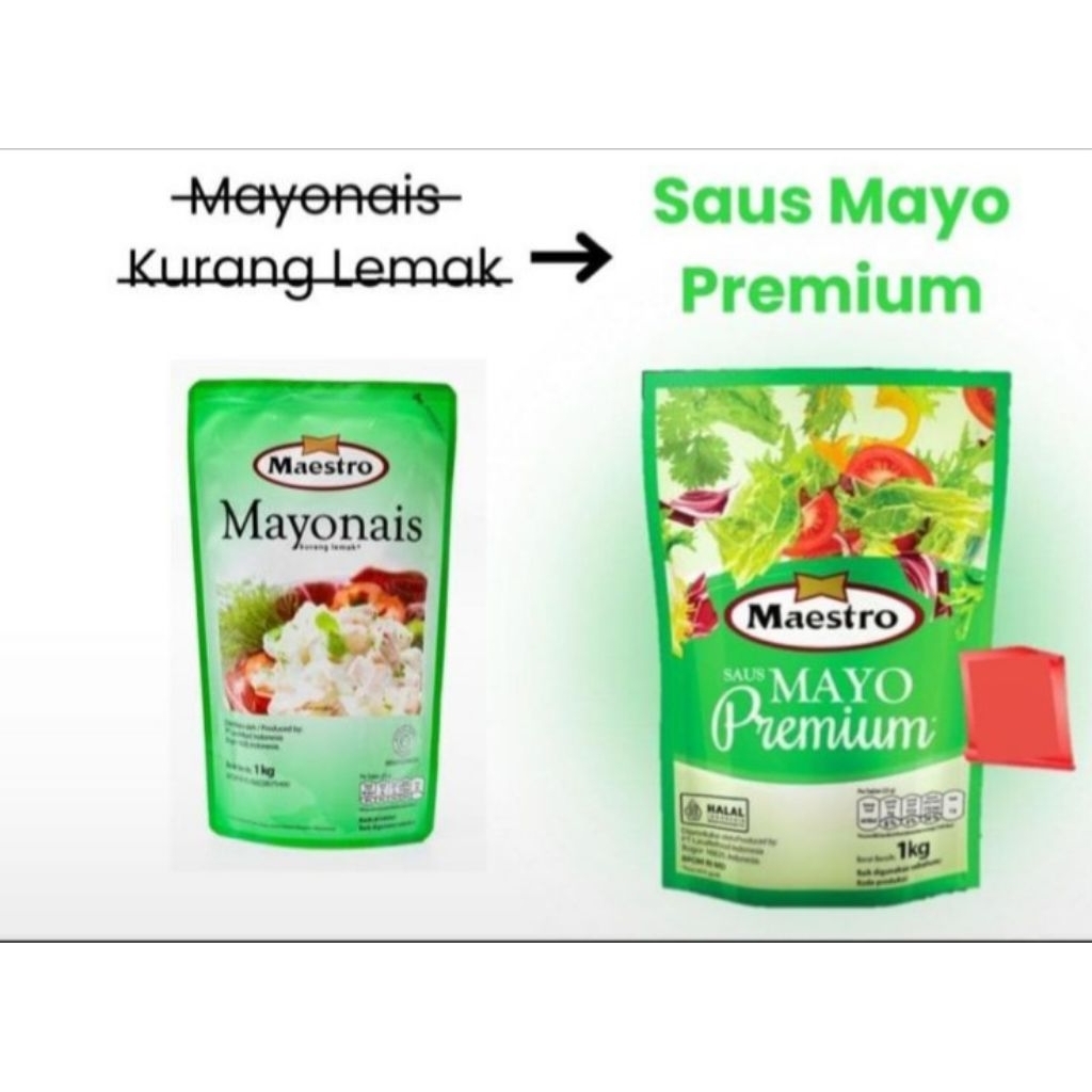 

Maestro saus Mayo premium 1 kg mayonais kualitas premium