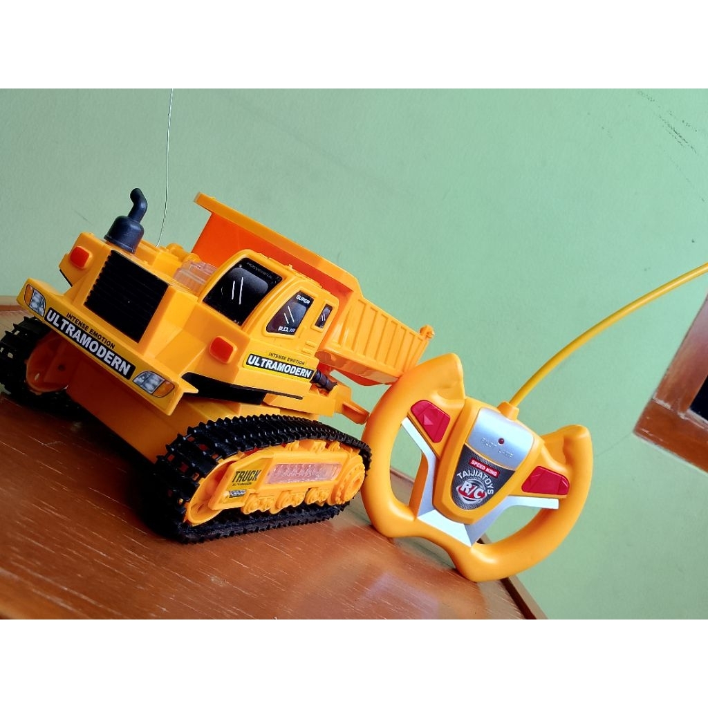 | MOBIL RC KONSTRUKSI | DUMP TRUK | MAINAN ANAK | MOBIL KONTRUKSI | TRUK | BISA  NAIK TURUNKAN BAK |
