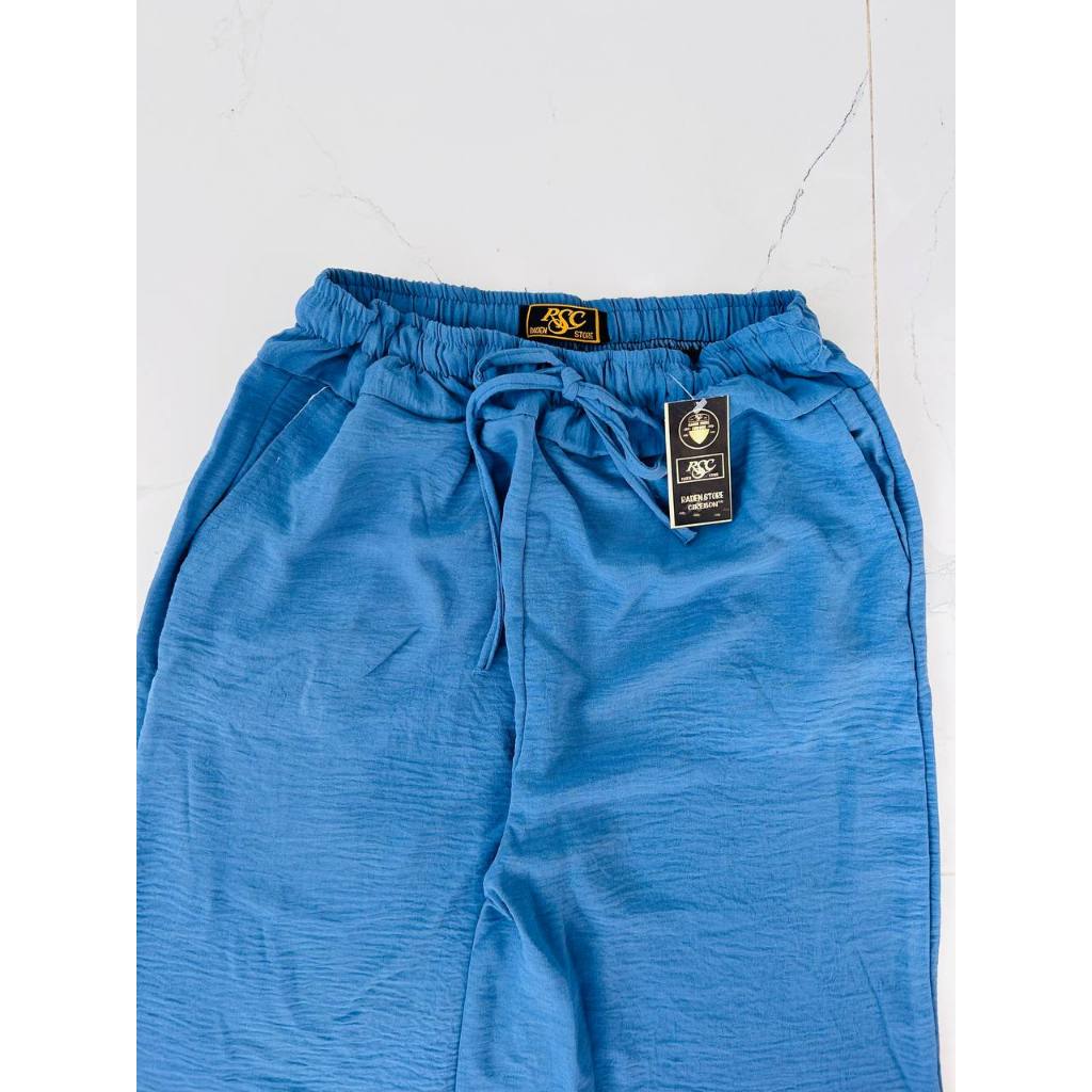 Promo Raden Celana Kulot Crinkle Ruby Pants Highwaist Jumbo
