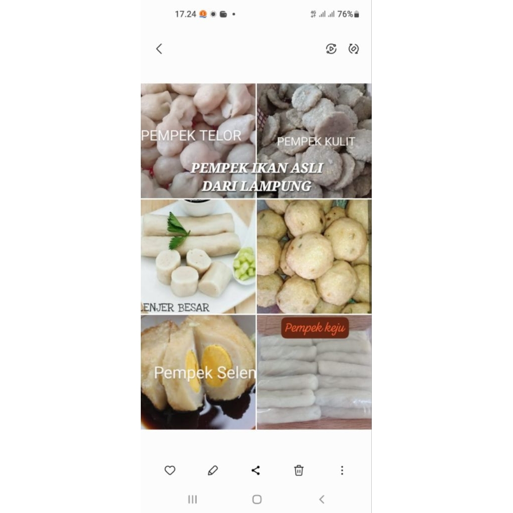 

pempek ikan asli dari kota lampung,harga terjangkau