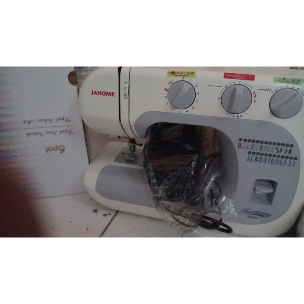 mesin jahit janome harmony 2049 masih baru