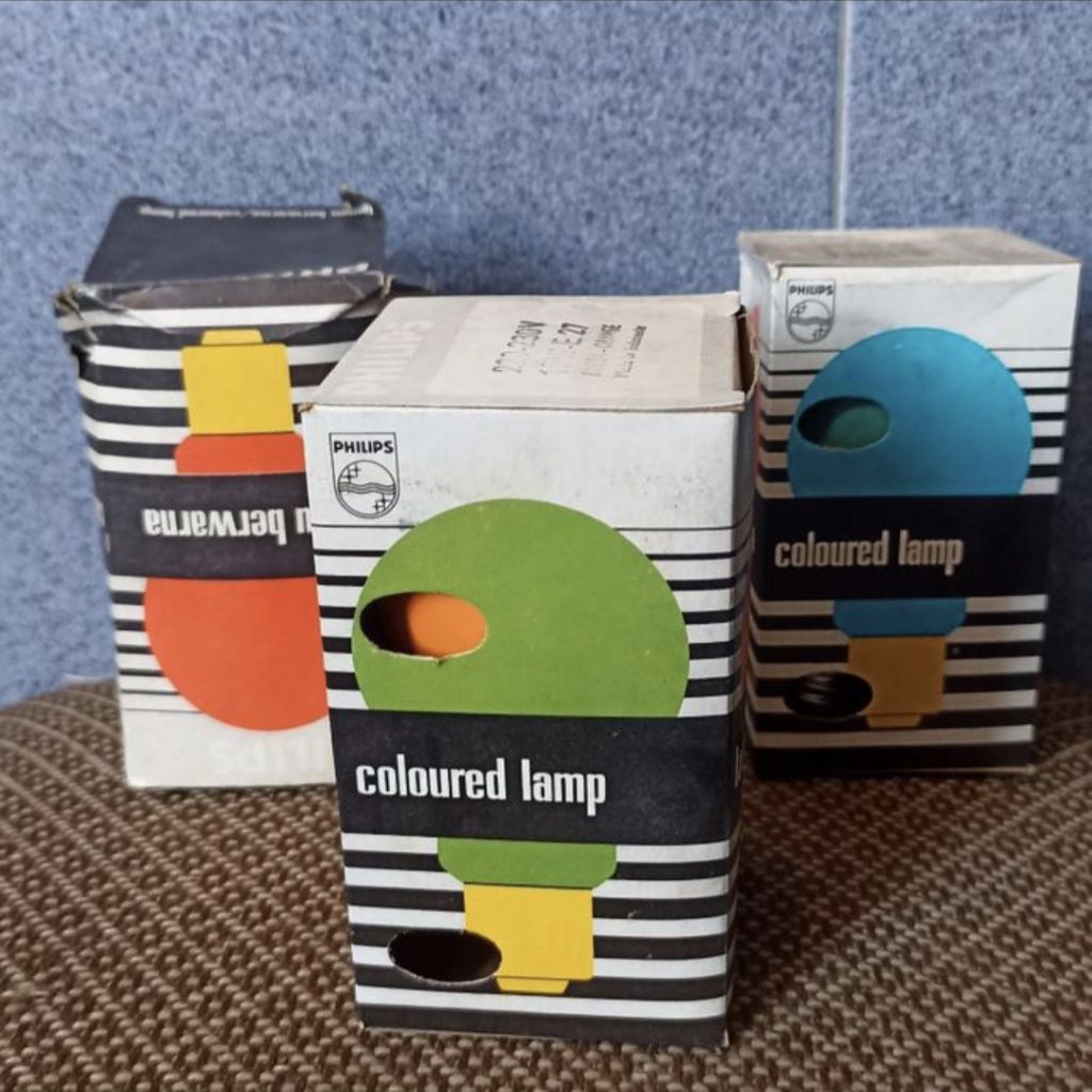 LAMPU PIJAR PHILIPS | COLOURED LAMP | LAMPU BERWARNA 220VAC ~ 15 WATT LAMPU DOP PIJAR PHILIPS BERKUA