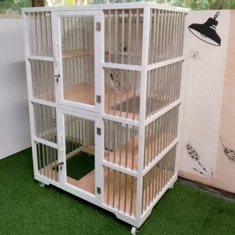 kandang kucing aluminium 2 tingkat