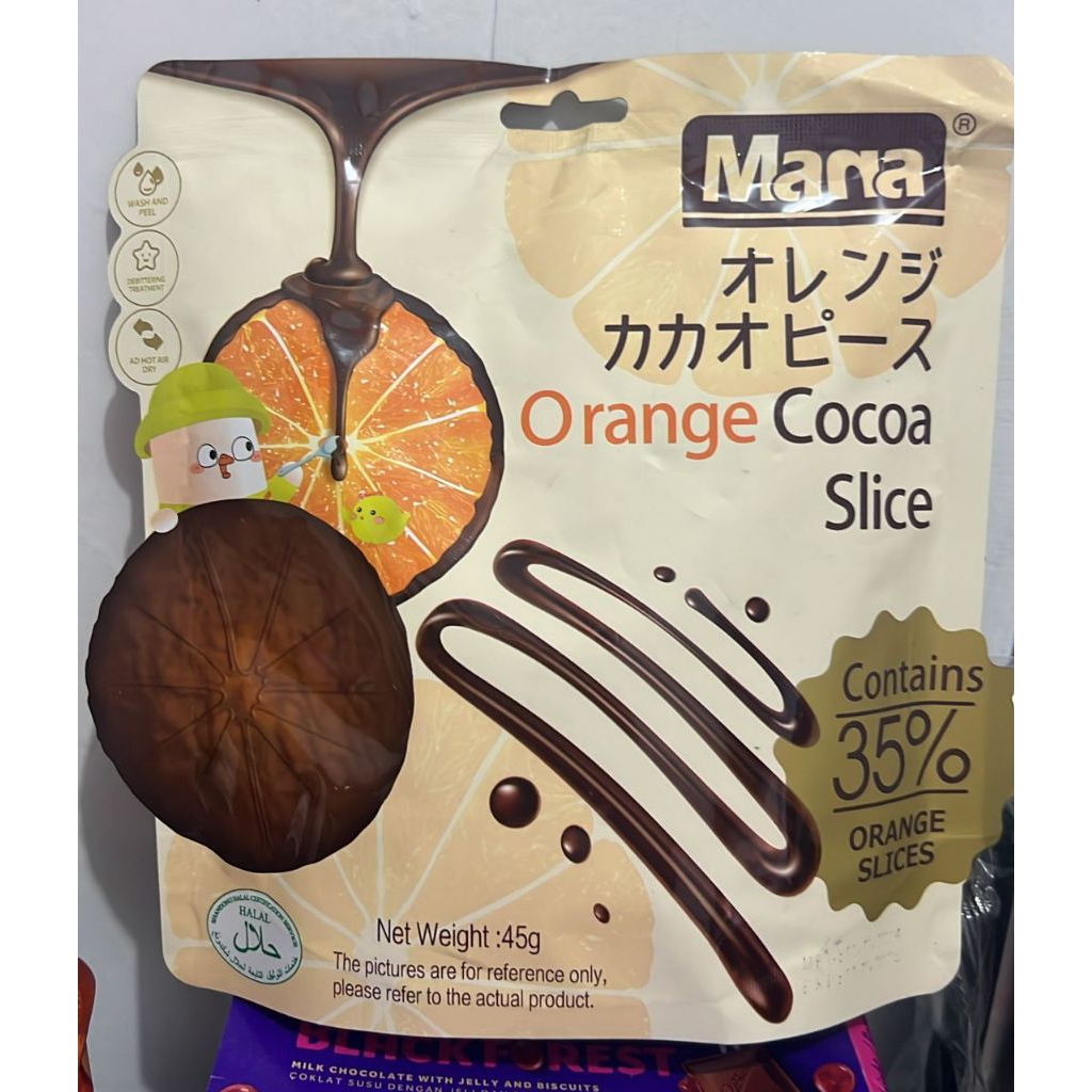 

MANA ORANGE COCOA SLICE 45G