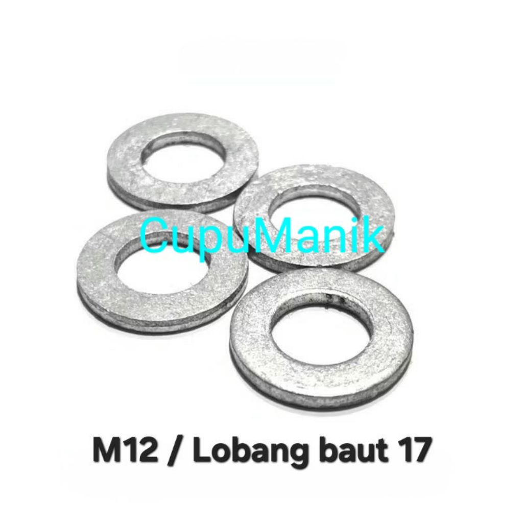Ring Oli Aluminium M12/Baut 17