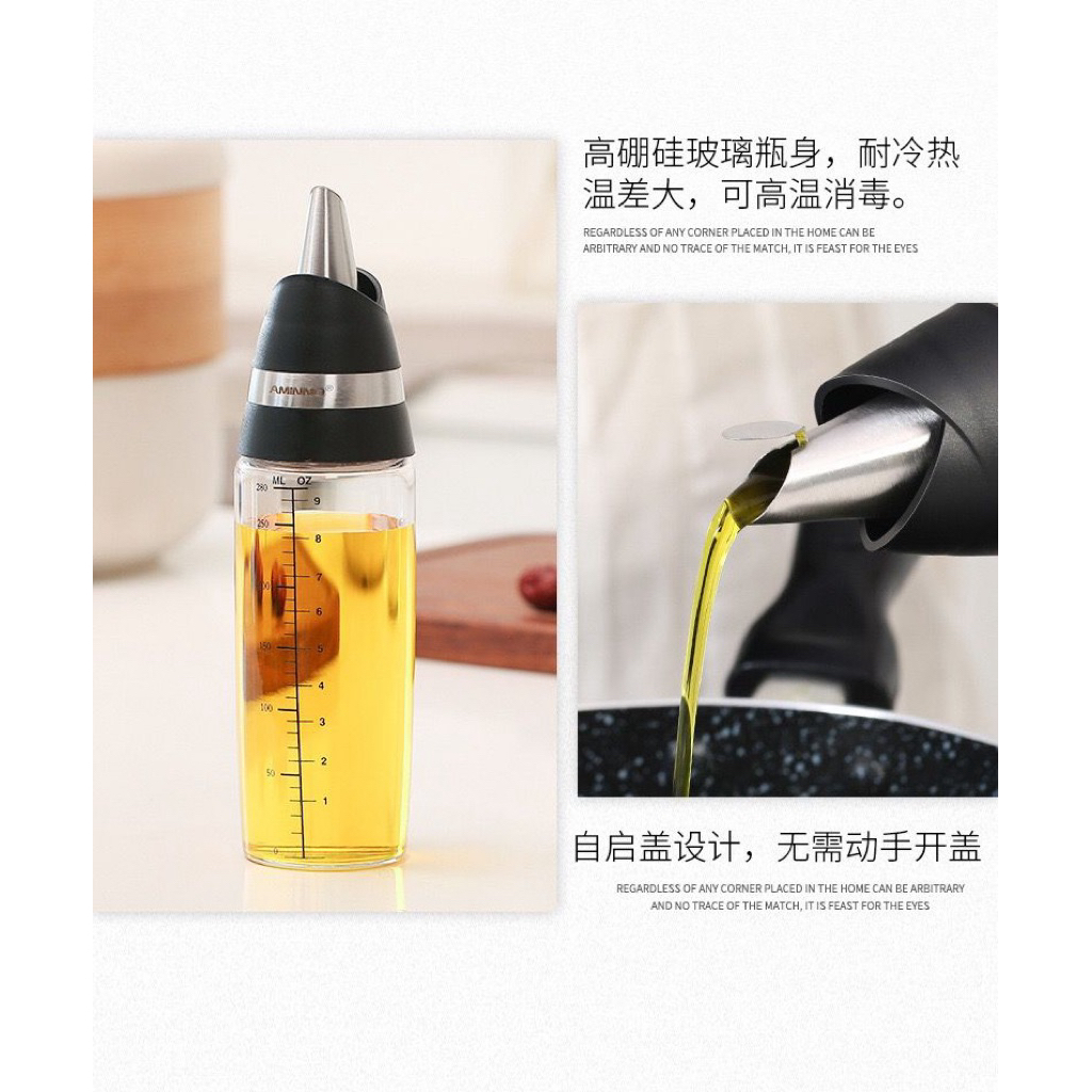 Botol Penyimpanan Minyak & Cuka / Botol Minyak Cuka Dengan Tutup Otomatis