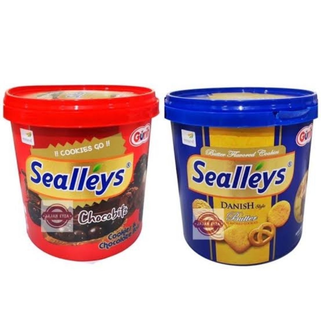 

Enak Sealleys Bucket-Butter cookirs 300g-Chocobits 275g biskuit ember