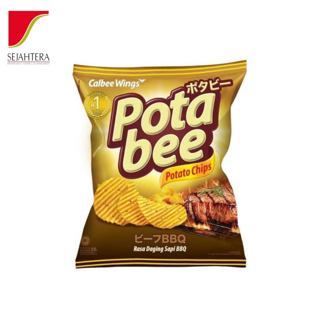 

Calbee Wings Potato Chips Rasa Daging Sapi BBQ 65gr