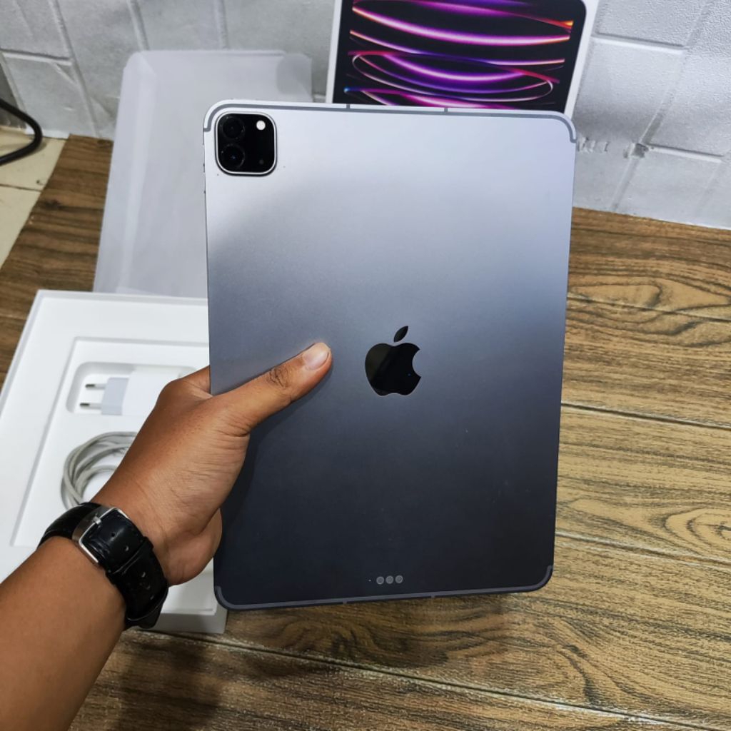 Apple iPad Pro M2 12.9 inch 256GB Wifi Cellular Second iBox Mulus Like New Fullset original resmi mu