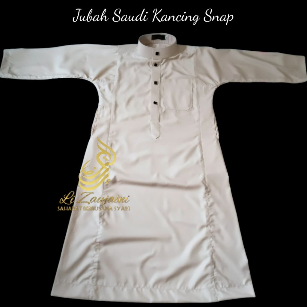 Jubah Saudi Haramain Ikhwan Banin LiZaujaini Anak Kancing Snap Import Metal Logam Kotak