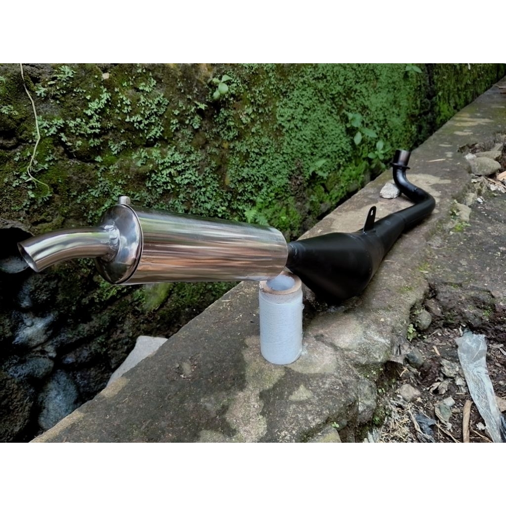 knalpot Crystal slincer kecil sarangan garing