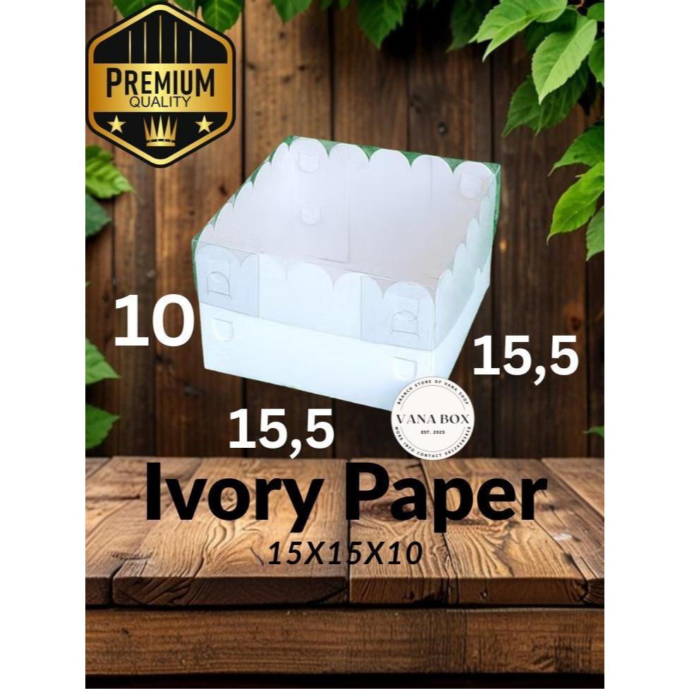 

BOX MIKA PUTIH - DUS BOLU - KOTAK BROWNIES - KARDUS 15x15x10 (ISI : 10 PCS)