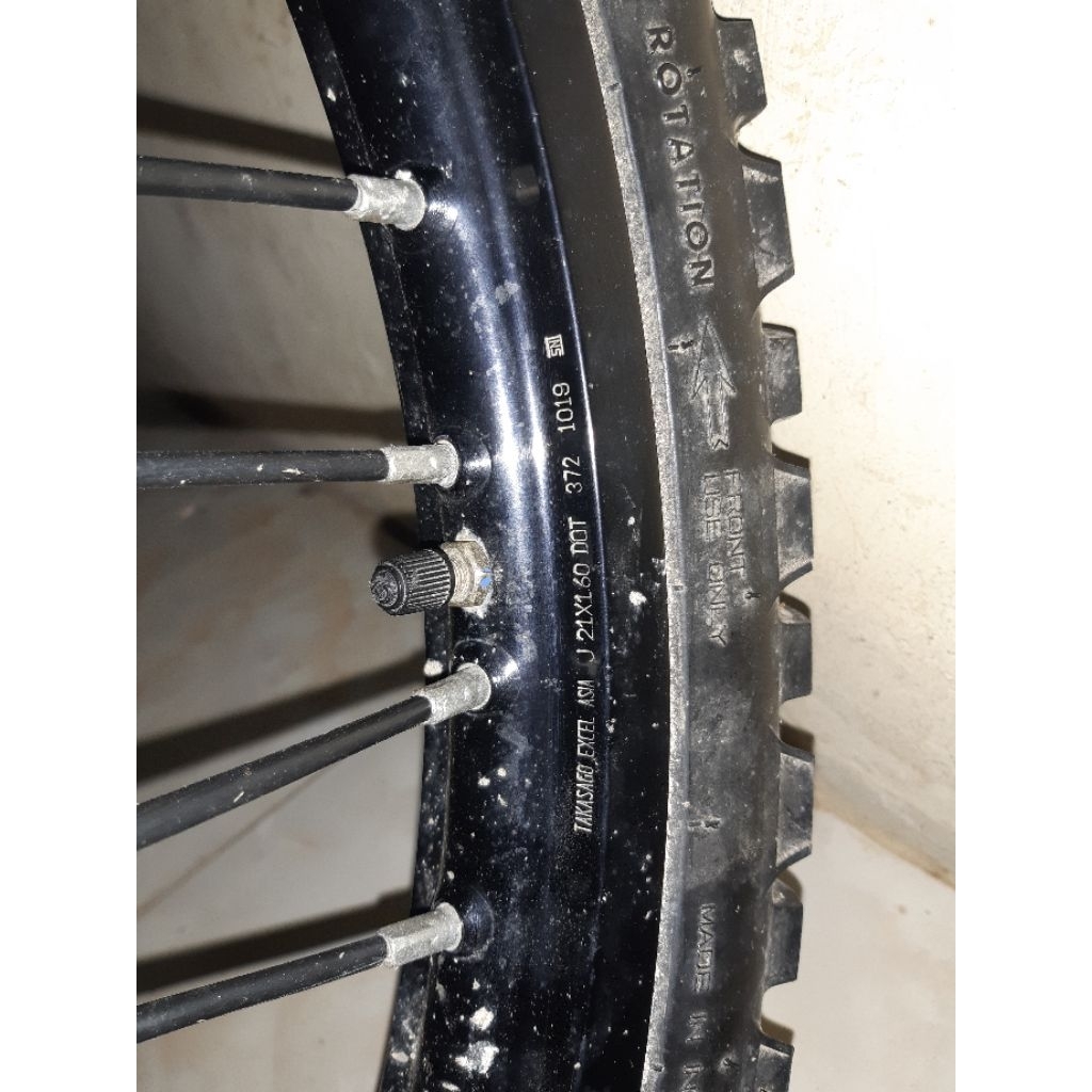 Velg Ring 21 & 18, depan belakang full Ori KLX 150BF