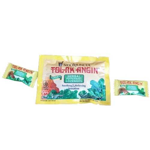 

Permen Tolak angin sidomuncul 1 bungkus isi 5 pcs