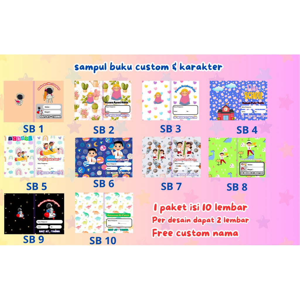 

Sampul Buku Custom dan Polos