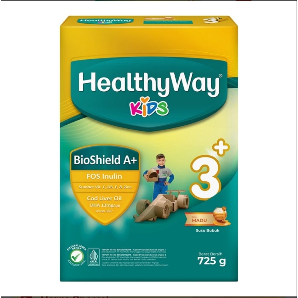 

Healthyway 3+ Susu bubuk Bio Shield A+ Madu 725G