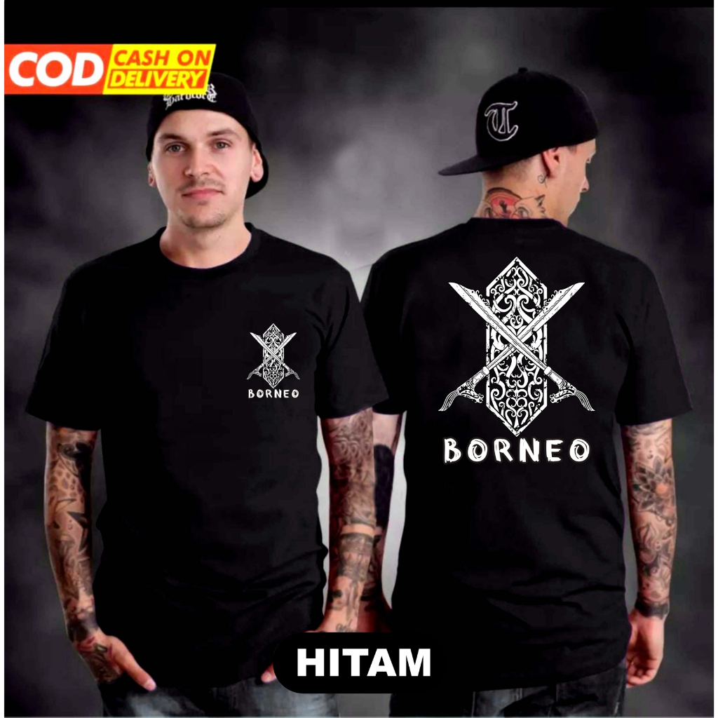 KAOS DISTRO BORNEO TAMENG DTF KAOS PRIA DEWASA / Kaos BORNEO TAMENG DAYAK