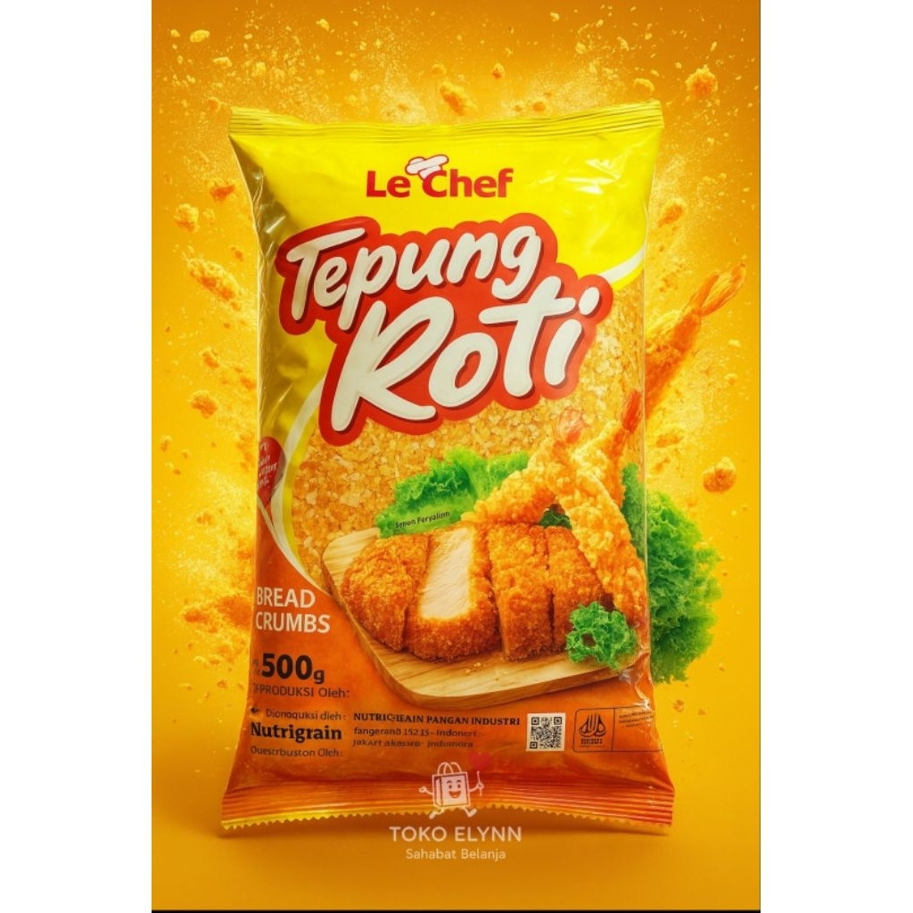 

Tepung Roti Mix / Tepung Panir Le Chef 500gr