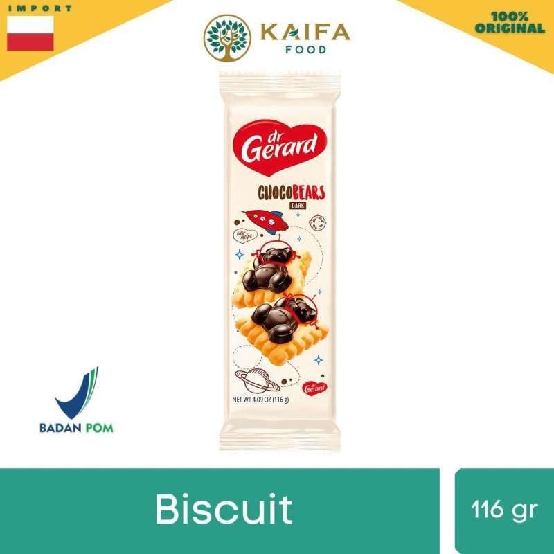 

[oddsolshop] pekanbaru/Dr Gerard Choco Bears 116GR Rasa Dark Milky Cookies Biskuit Cokelat Susu