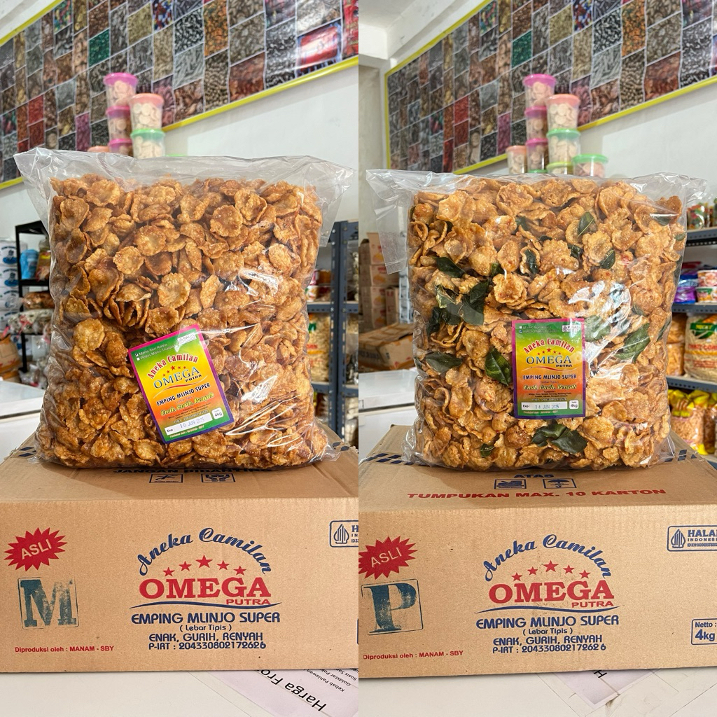 

[4 Kg] 1 Ball Emping Belinjo Omega (Free Bubblewarp & Kardus)