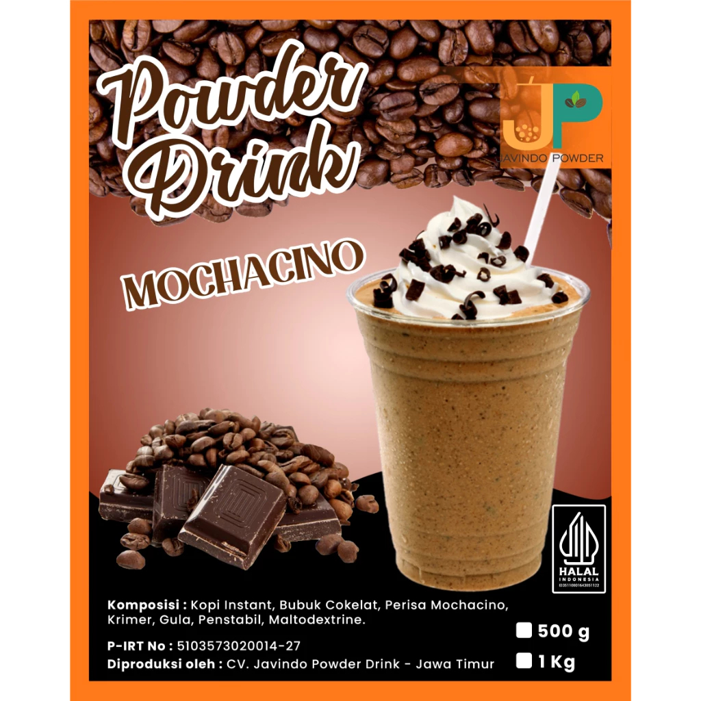 

JAVINDO Bubuk Minuman Rasa Mochaccino / Mochacino / Moka 1Kg / 1 Kg Reguler - Javindo Powder