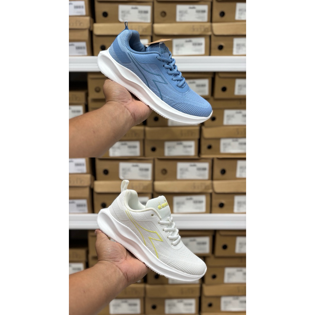 SEPATU RUNNING WANITA DIADORA MERRICK WHITE AND BLUE DIAX24F0908 ORIGINAL BNIB SHOES