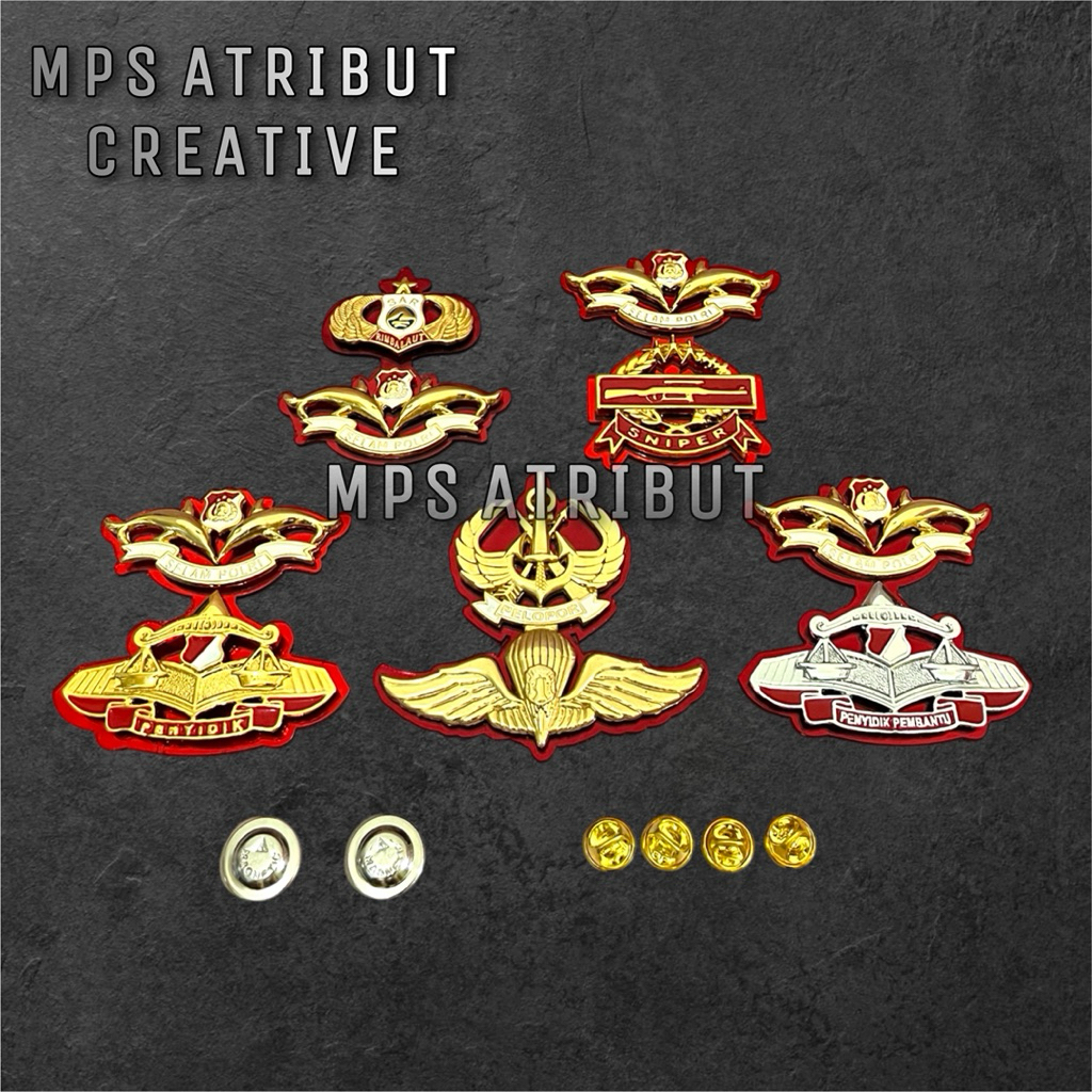 BRIVET/PIN SUSUN SAR POLRI & SELAM POLRI / SNIPER POLRI & SELAM POLRI / PENYIDIK POLRI & SELAM POLRI