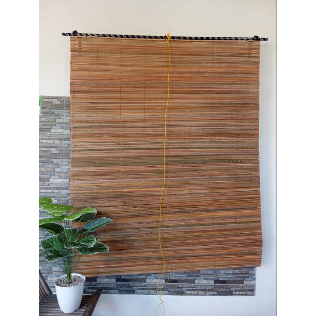 KREY -TIRAI BAMBU SAWIT OUTDOOR 1.5x2 METER+ TALI KEREKAN