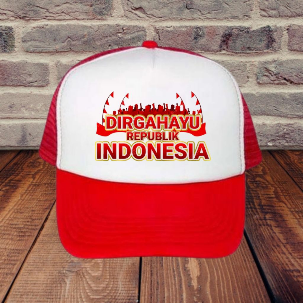 Topi Jaring Trucker Tema 17 agustus Cewe Cowo Dewasa / Topi Jaring keren Tema HUT RI 17 AGUSTUS TERM