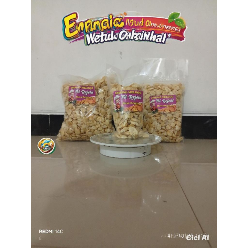 Emping melinjo matang kletuk rasa original