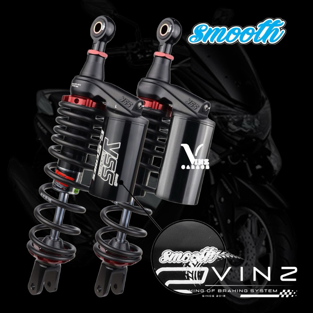 Shock YSS G Plus Smooth Yamaha Nmax Old 335 Mm Black Series // Shock YSS G Plus Smooth Black Series 