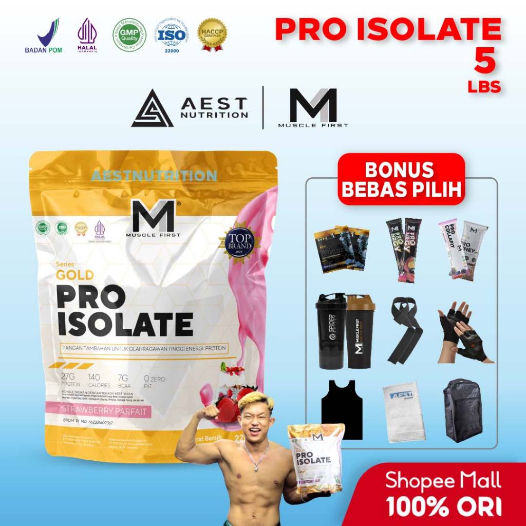 Muscle First Pro Isolate 5 lbs Susu Protein Whey Isolate Supplement Fitness