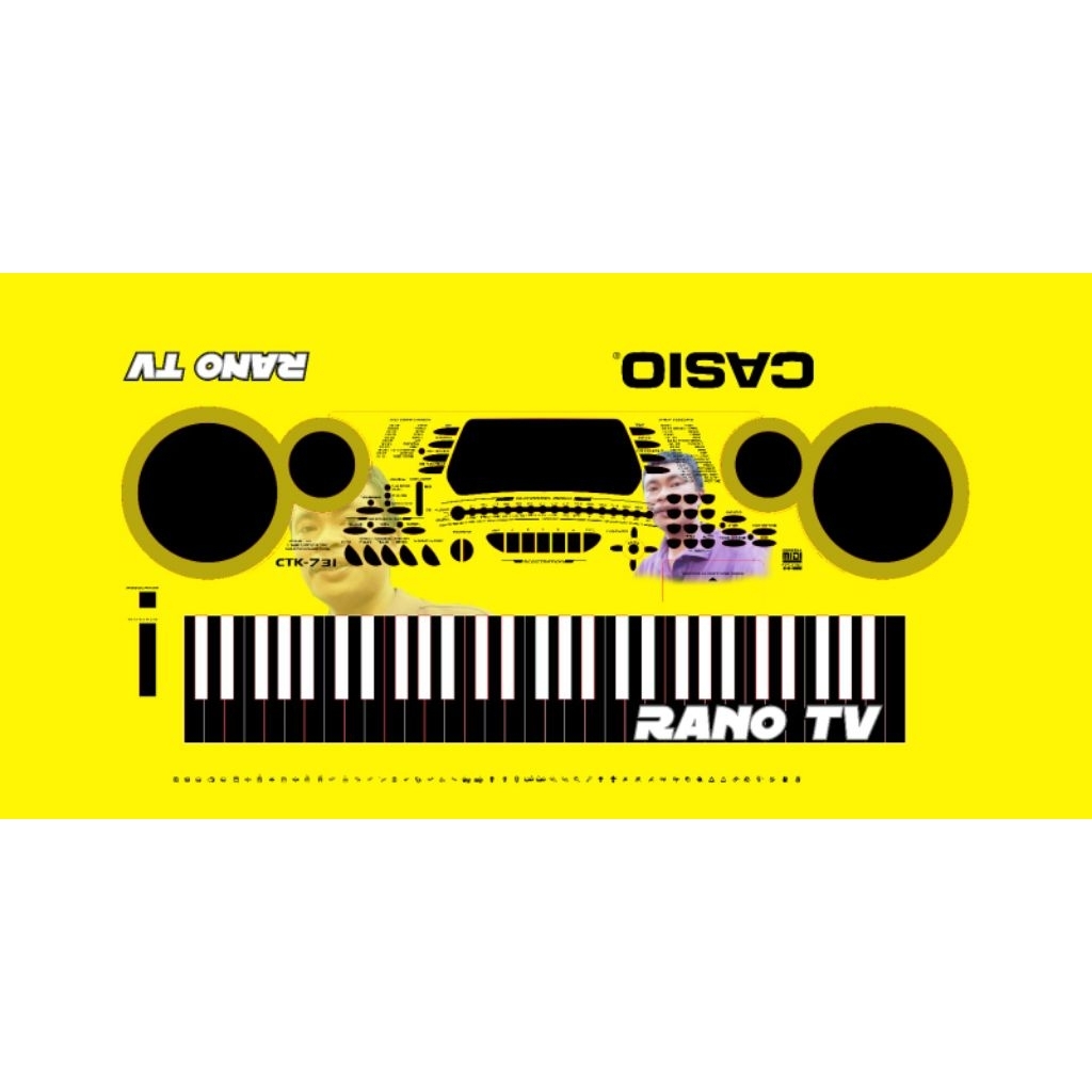 sticker pelindung keyboard musik casio CTK-731