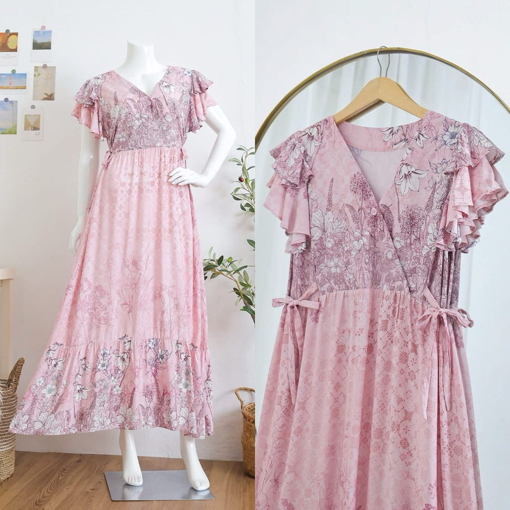 Fatma dress daster kimono homey dress rayon daster rayon busui friendly