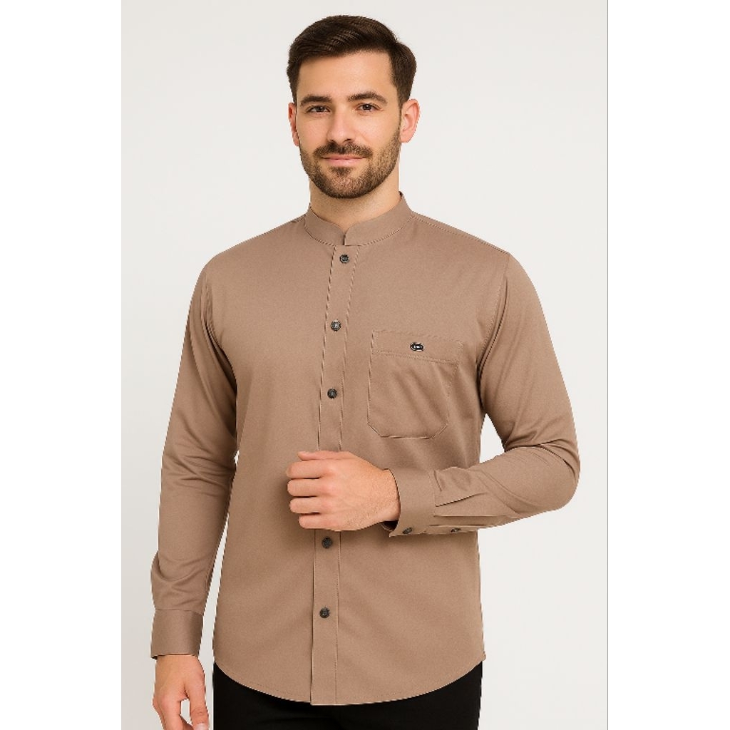 Baju Taqwa modern pria Koko Al hamda Signature Long Sleeve Manset