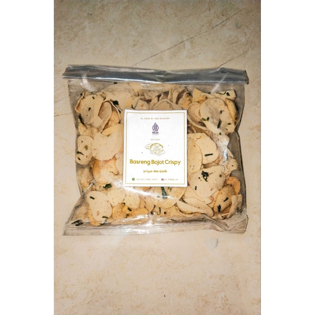 

Basreng Koin Bojot Krispy 250 Gram plastik kaca