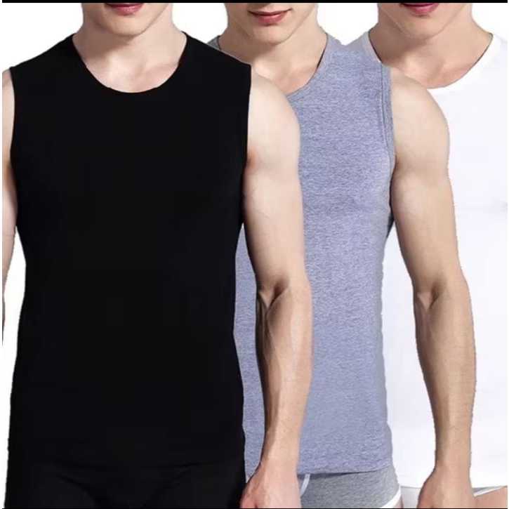 3pcs Yukensi Premium/singlet pria/kaos tanpa lengan pria/Tanktop Pria Bahan RIB PREMIUM 170gsm