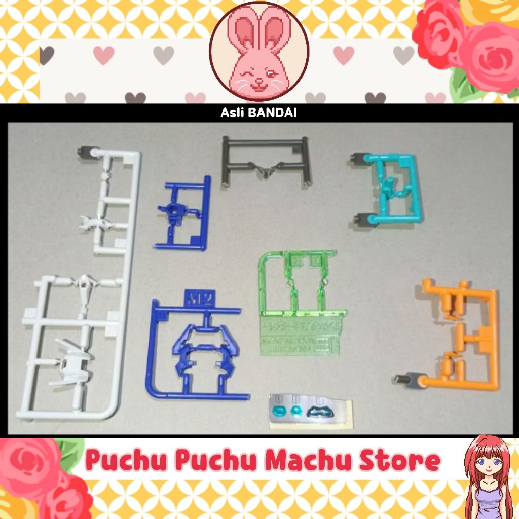 Part Head (Kepala) dari HG HGGBM 1/144 Gundam 00 Diver Arc (asli BANDAI) [Barang Baru: Bentuk Runner