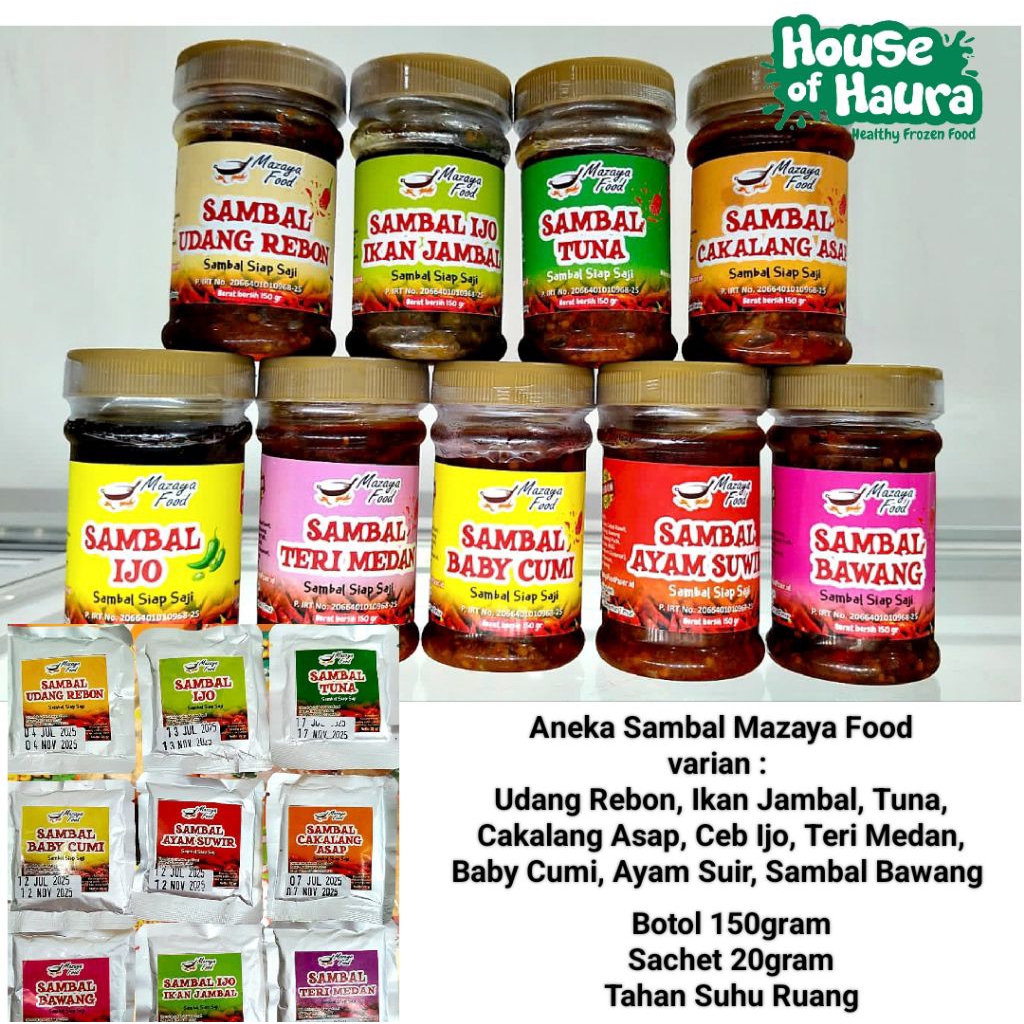 

9 macam Sambal tahan suhu ruang