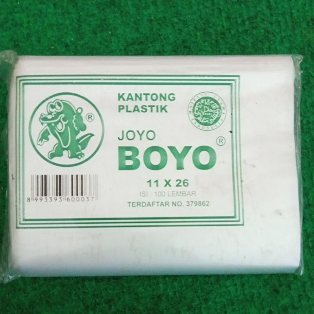 

PLASTIK JOYO BOYO HIJAU 1/2KG
