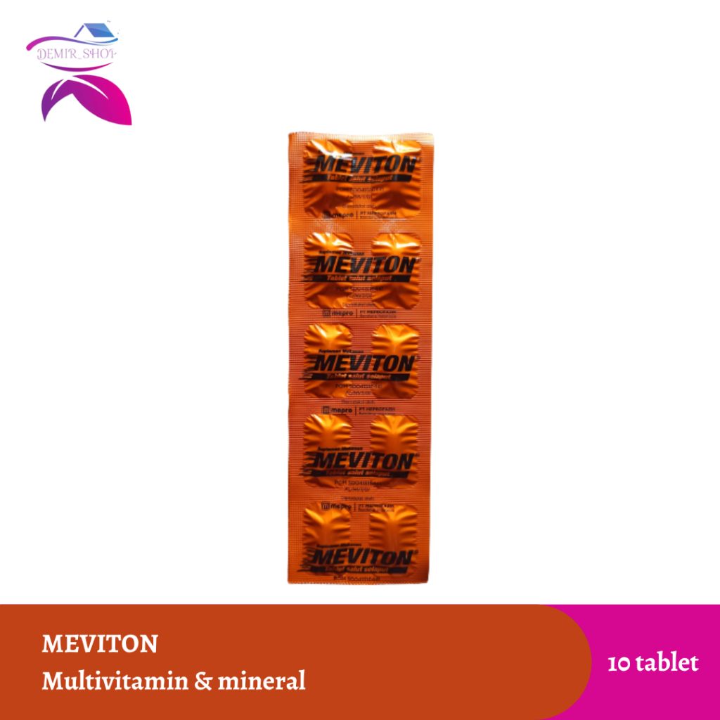 Meviton Strip 10 Tablet / Vitamin C 500 mg + B Complex