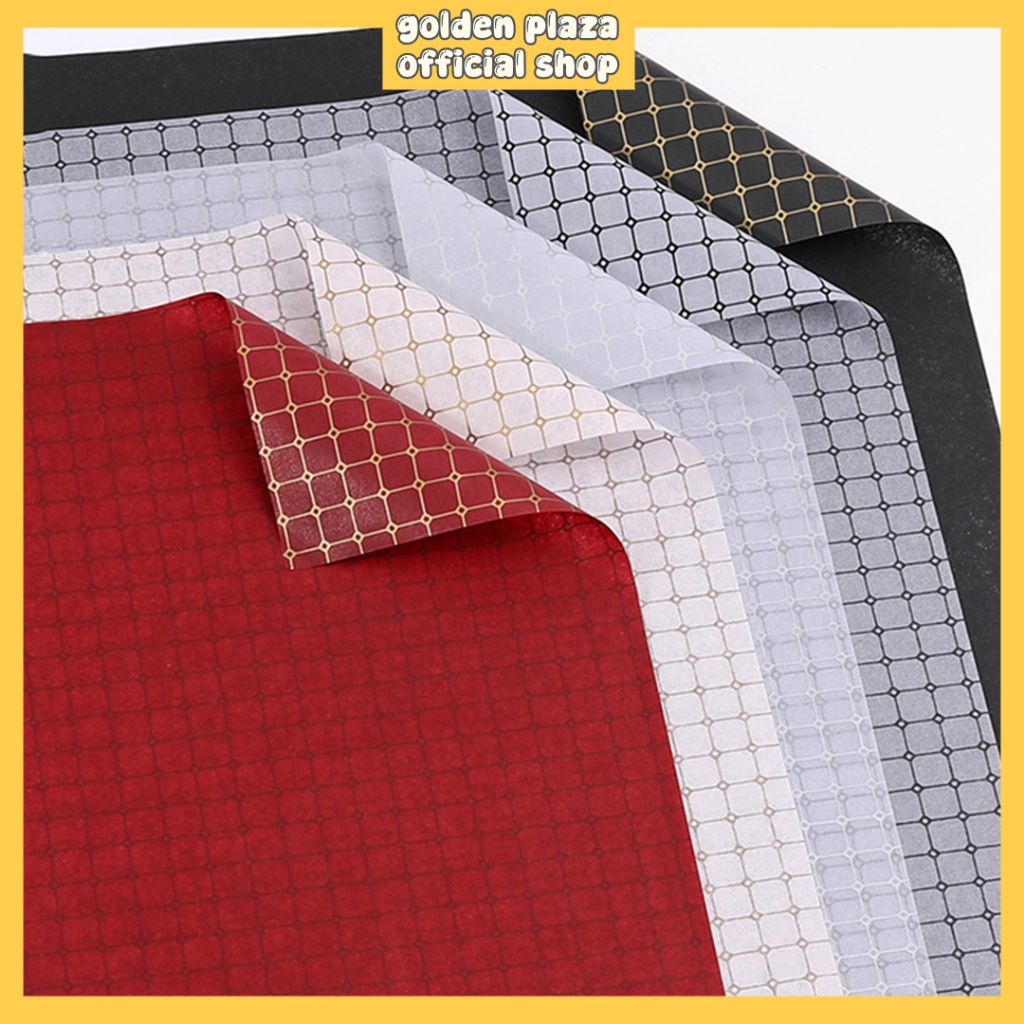 

Kertas Bunga Buket Motif Kotak Flower Wrapping Paper Cellophane Buket KB6246