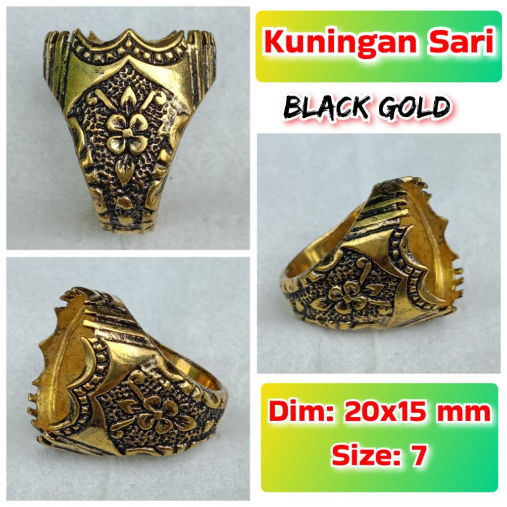 Emban Batu Akik Dan Permata Kuningan Perunggu.62